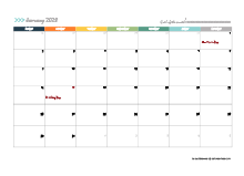 2028 Free Large Wall Calendar