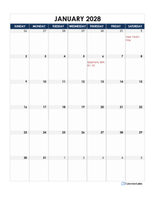2028 Germany Calendar Spreadsheet Template