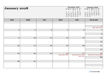 2028 Hong Kong Calendar For Vacation Tracking
