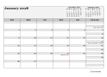 2028 India Calendar For Vacation Tracking
