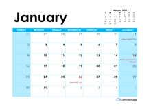 2028 India Monthly Calendar Colorful Design