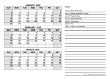 2028 India Quarterly Calendar with Holidays