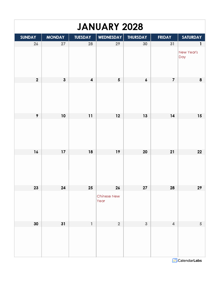 2028 Indonesia Calendar Spreadsheet Template