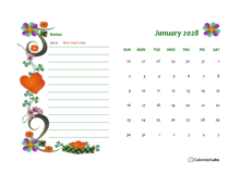 2028 Ireland Calendar Free Printable Template