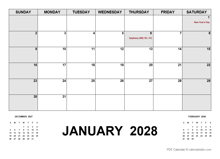 2028 Monthly Planner with Germany Holidays