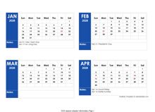 2028 OneNote Calendar With Holidays