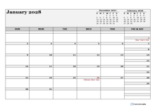 2028 Philippines Calendar For Vacation Tracking