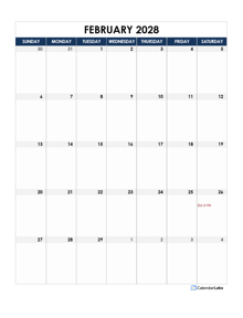2028 Philippines Calendar Spreadsheet Template