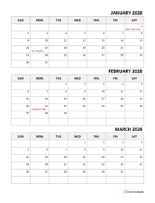 2028 Quarterly Word Calendar Template With Notes