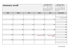 2028 Singapore Calendar For Vacation Tracking