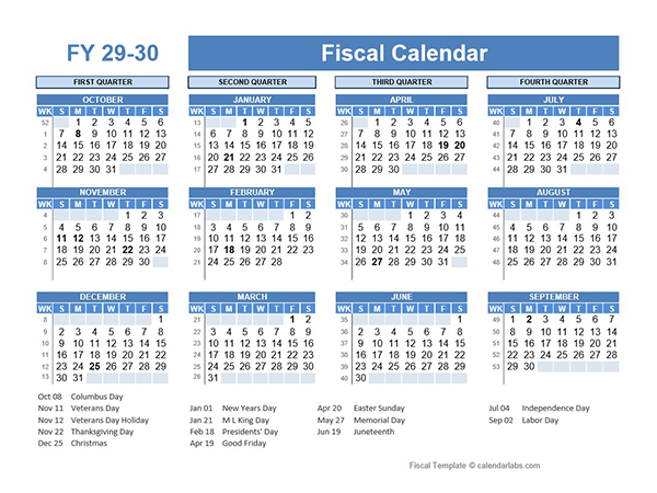 Fiscal Planner Template 2029-30