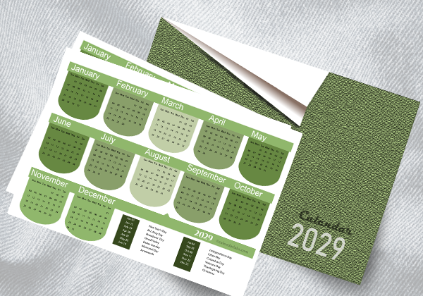 2029 Pocket Planner Template