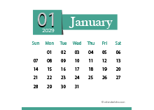 2029 Classic Desk Calendar At A Glance