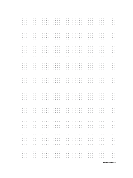 5mm Dot Metric Graph Paper A4