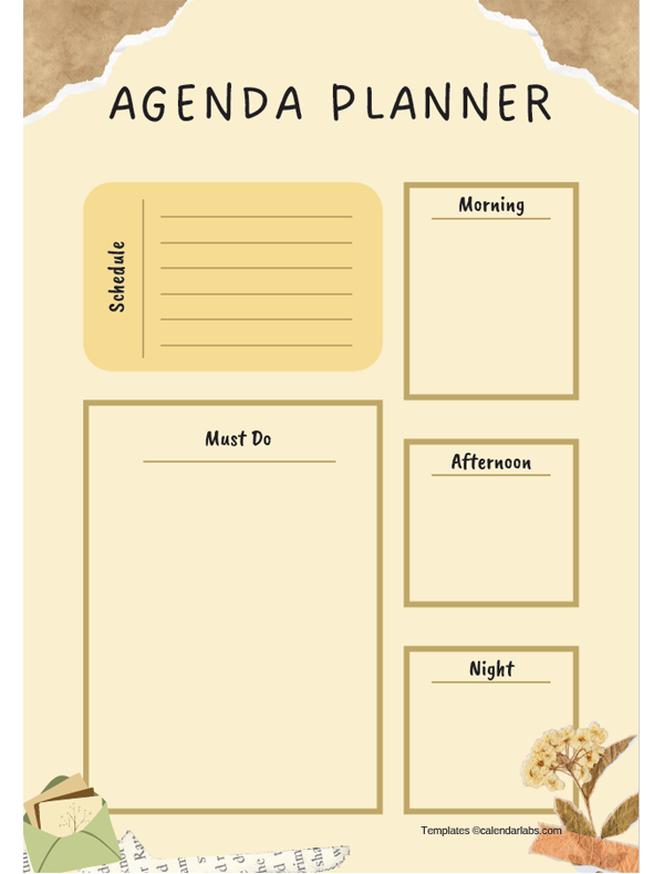Daily Agenda Planner