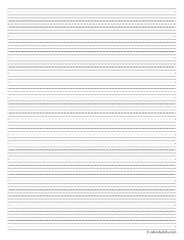 Dotted Lined Paperr A4 Template