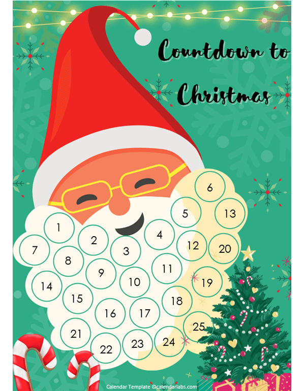 Printable Countdown Calendar