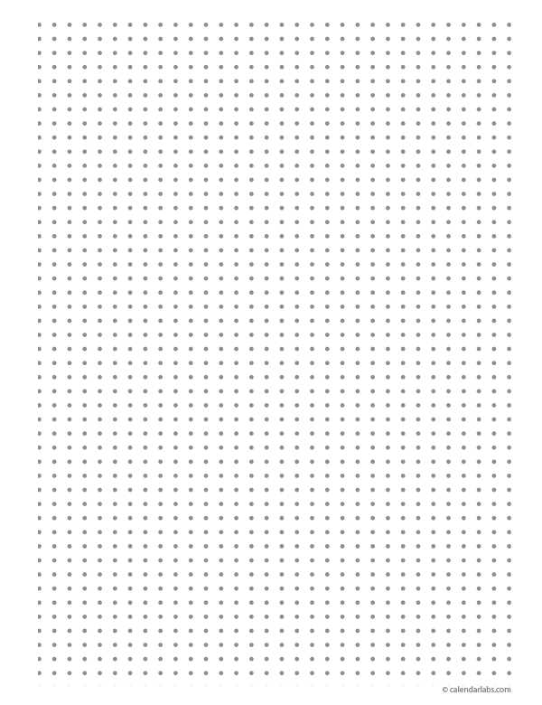 Printable Grid Dot Paper 4dpi