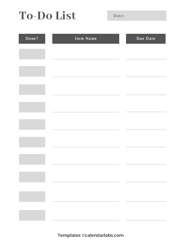 To-Do List Template Aesthetic - Free Printable Templates