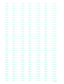 2.5mm Spacing Dotted A4 Paper Free Printable