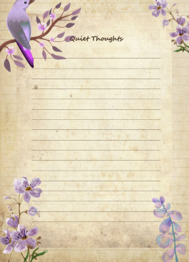Birds Junk Journal Template Free