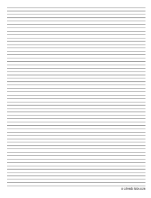 Blank Lined Journal Paper A4 Template