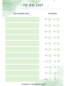 Cute To-Do List Template