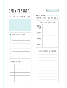 Daily Planner Printable Pdf