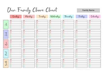 FREE 26+ Sample Chore Chart Templates in Google Docs, MS Word, Pages, PDF, Excel in 2023