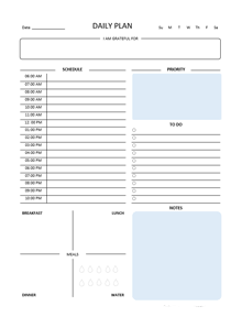 Free Daily Meal Planning Template
