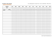 FREE Habit Tracker Template, Customizable