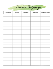 Garden Organizer Planner