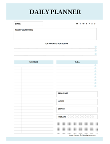 Minimalist Daily Planner