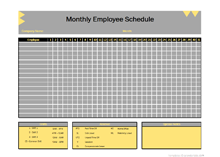 Employee Schedule Template - CalendarLabs