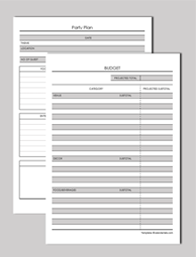 Party Planner Template Free