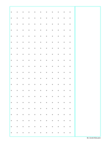 Printable Right Cornell Notes Dot Paper A4