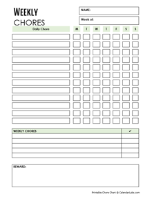 FREE 26+ Sample Chore Chart Templates in Google Docs, MS Word, Pages, PDF, Excel in 2023