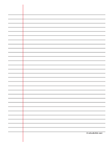 Wide Ruled Paper A4