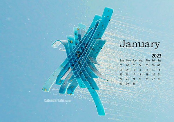 January 2023 Desktop Wallpaper Calendar - CalendarLabs