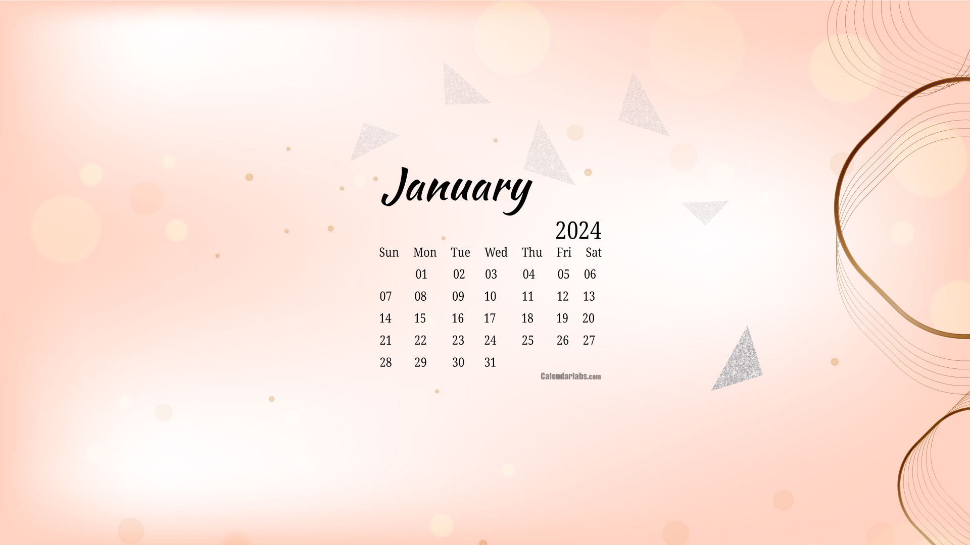 January 2024 Desktop Wallpaper Calendar - sayre lizzie