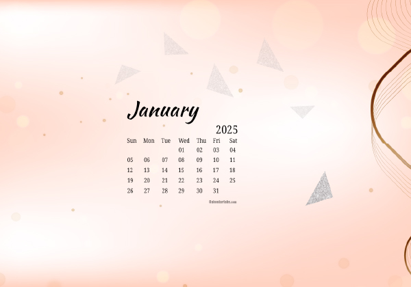January 2025 Wallpaper Calendar Cute Glitter.png