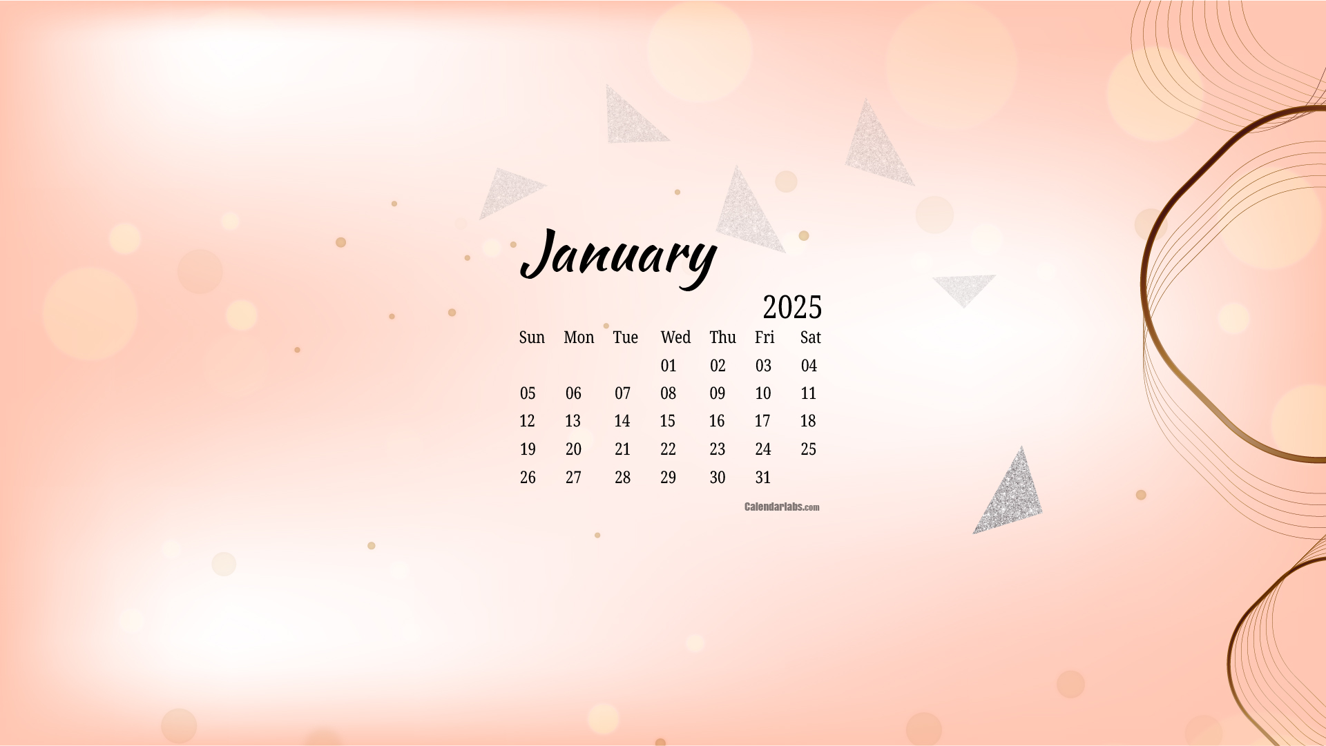 Cute January Calendar 2024 - AnjaHome