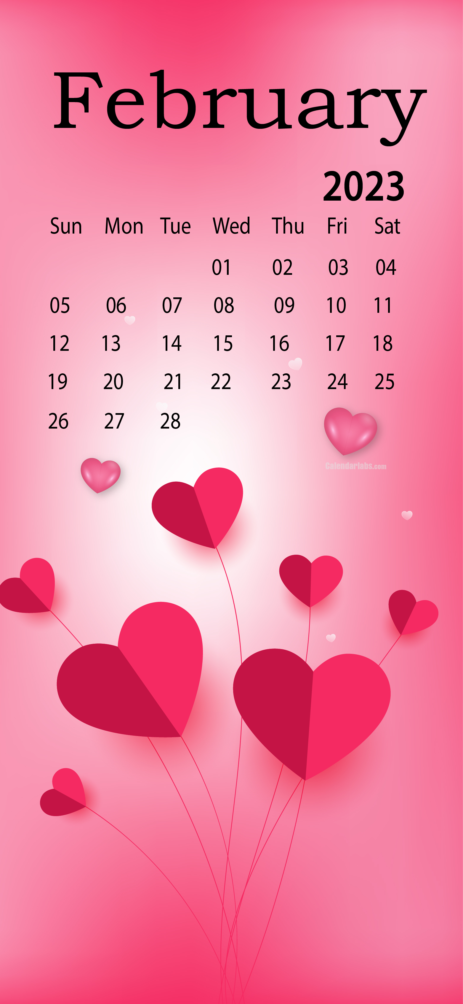 Calendar Wallpaper  February 2023  Wallpapers from TheHolidaySpot