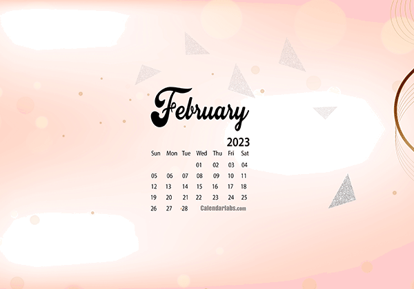 February 2023 Wallpaper Calendar Cute Glitter.png