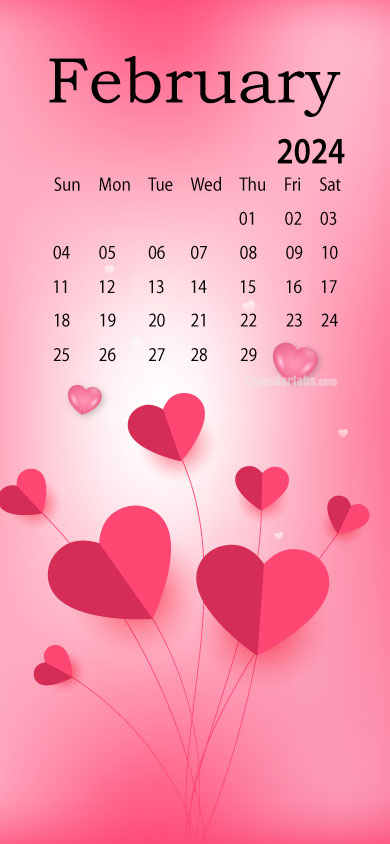 February 2024 Desktop Wallpaper Calendar - CalendarLabs