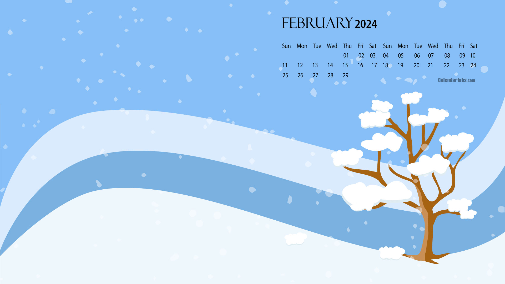 February 2024 Desktop Wallpaper Calendar CalendarLabs