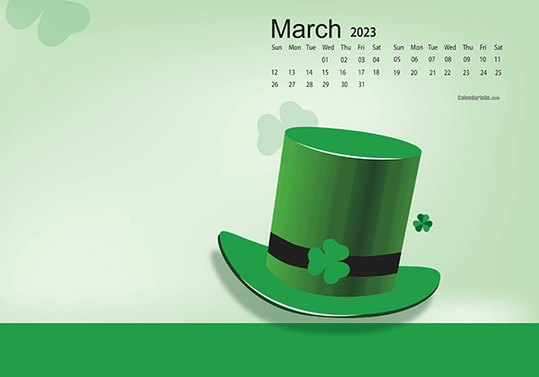 March 2023 Wallpaper Calendar Patricks Day.png