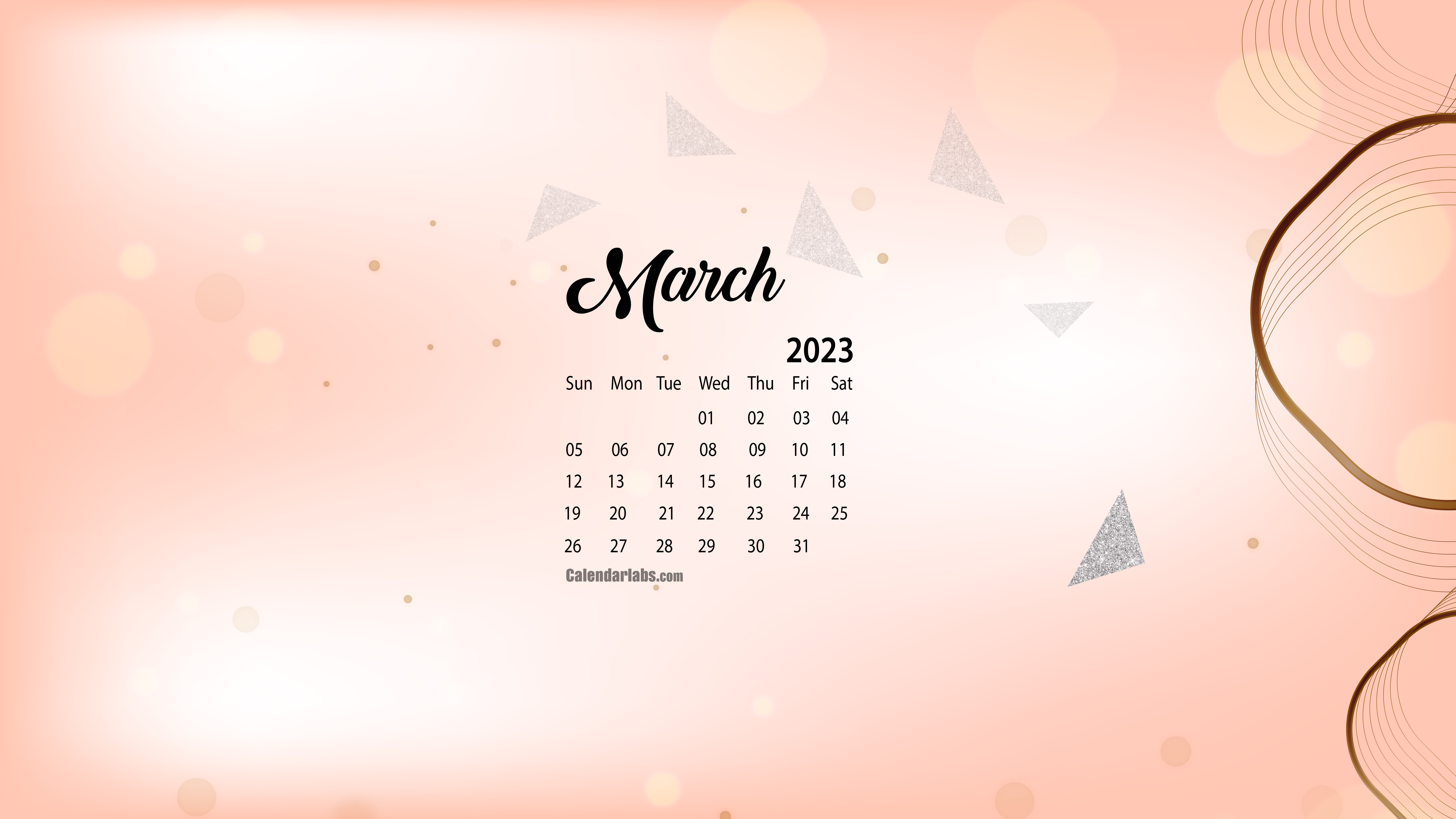 March 2023 Desktop Wallpaper Calendar  CalendarLabs