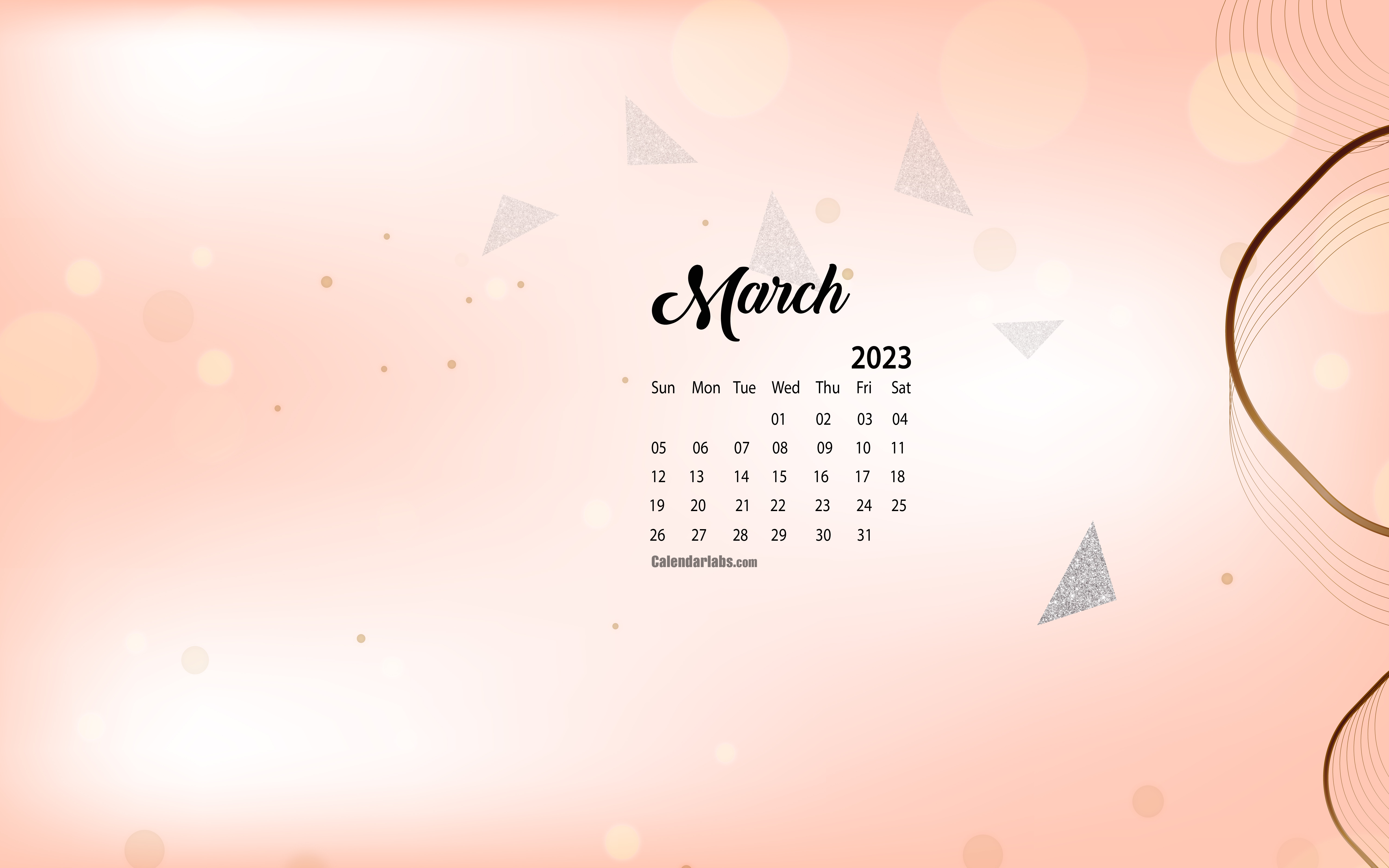 March 2023 Desktop Wallpaper Calendar  CalendarLabs