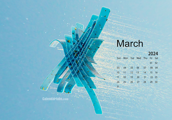 March 2024 Wallpaper Calendar Blue Theme.png